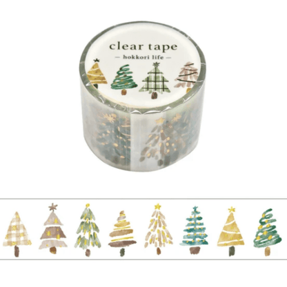 Masking Tape PET Japonais Mind Wave | Hokkori Sapins - Mind Wave - millenotes