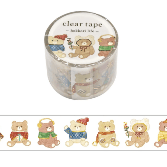 Masking Tape PET Japonais Mind Wave | Ours d’Hiver - Mind Wave - millenotes