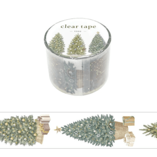 Masking Tape PET Japonais Mind Wave | Sapins de Noël - Mind Wave - millenotes