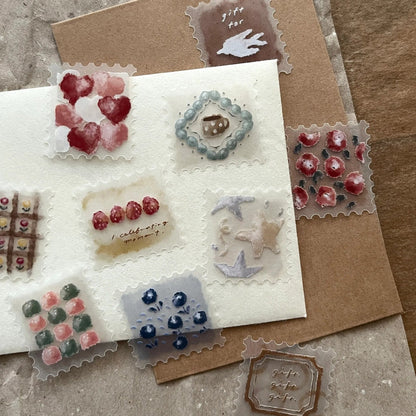 Masking tape timbres en papier calque | Breezy Studio | Fluffy - Breezy Studio - millenotes