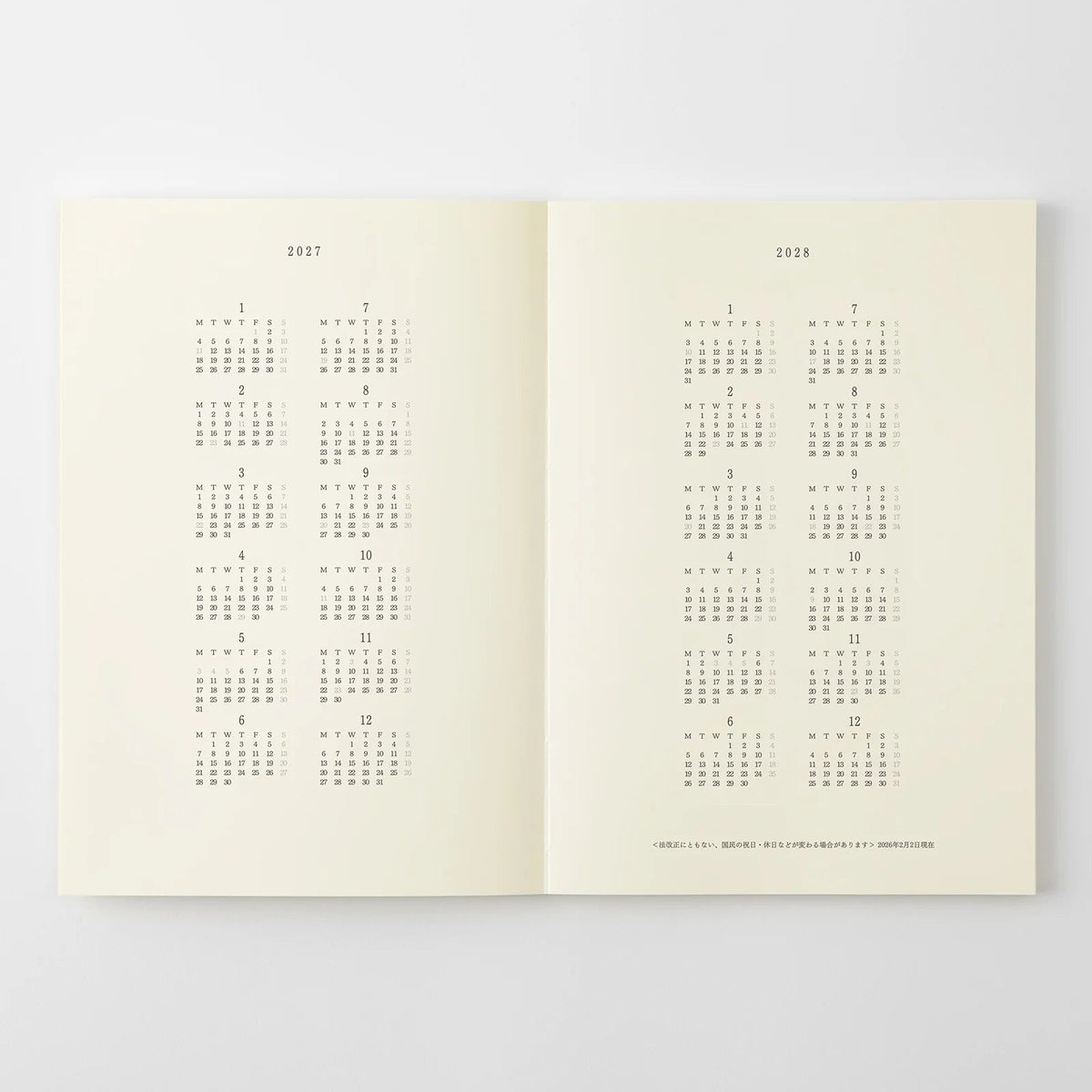 Notes MD 2027 | A5 cienki