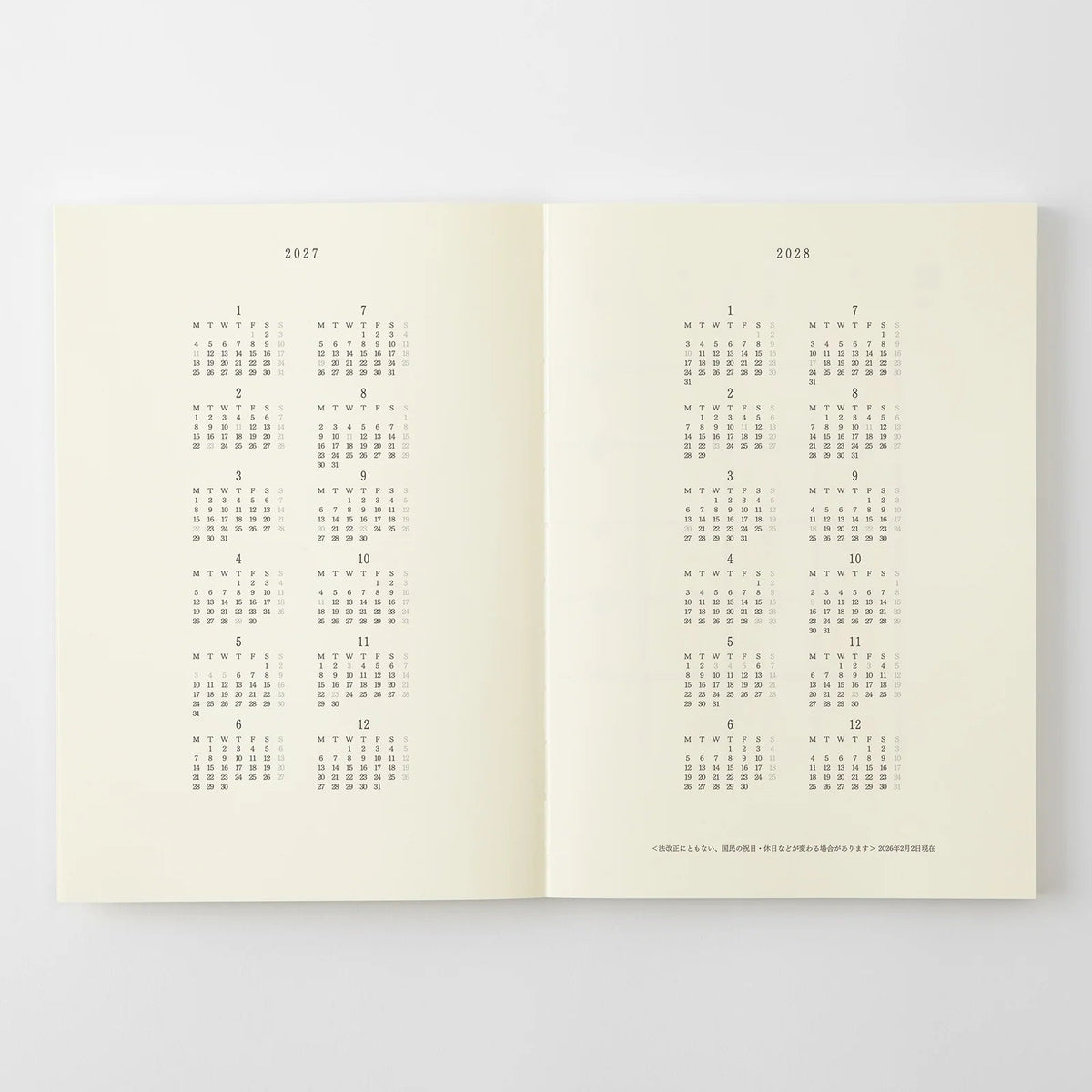 Notes MD 2027 | A5