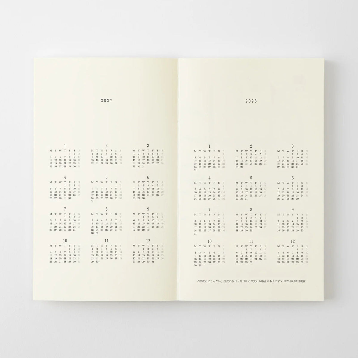 Notes MD 2027 | B6 Slim