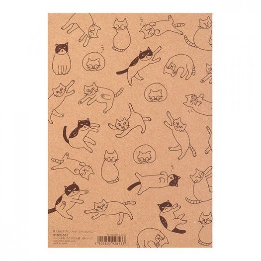 MIDORI | Cahier A5 Kraft | Chats - Midori - millenotes