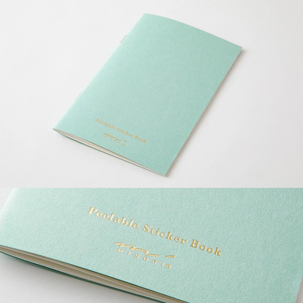 MIDORI | Carnet à stickers avec poche - Midori - Mint - millenotes