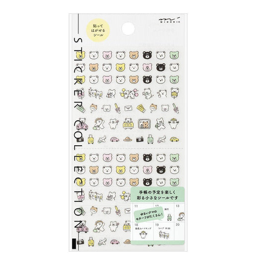 MIDORI | Stickers Collection | Pictogrammes Oursons - Midori - millenotes