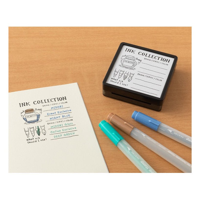 MIDORI | Tampon pré - encré | Ink collection - Midori - millenotes