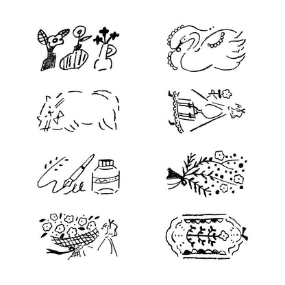 MIDORI | Tampon pré - encré rotatif | Antique - Midori - millenotes