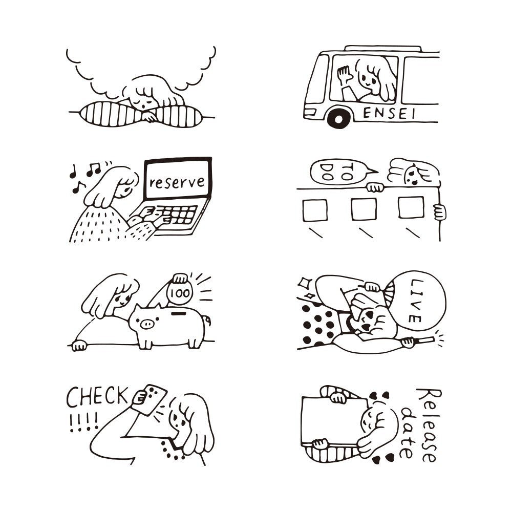 MIDORI | Tampon pré - encré rotatif | Mes favoris - Midori - millenotes