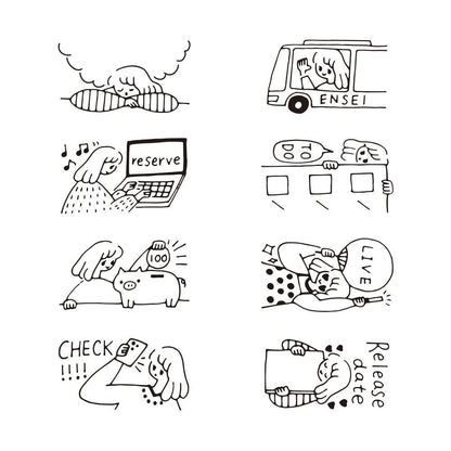 MIDORI | Tampon pré - encré rotatif | Mes favoris - Midori - millenotes