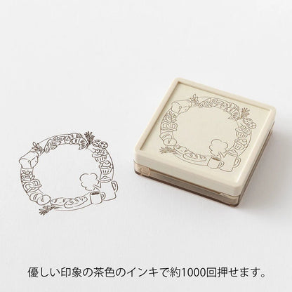 MIDORI | Tampon pré-encré | Soft Colors | Cadre Pâtisserie - Midori - millenotes