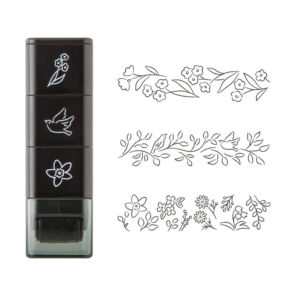 MIDORI | Tampon roller pré-encré | Plantes - Midori - millenotes