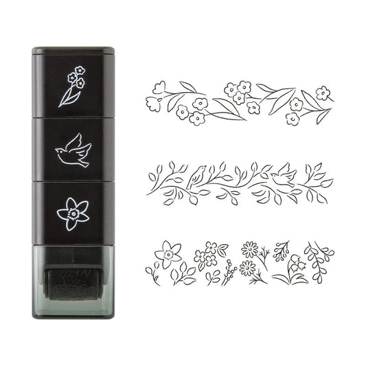 MIDORI | Tampon roller pré-encré | Plantes - Midori - millenotes