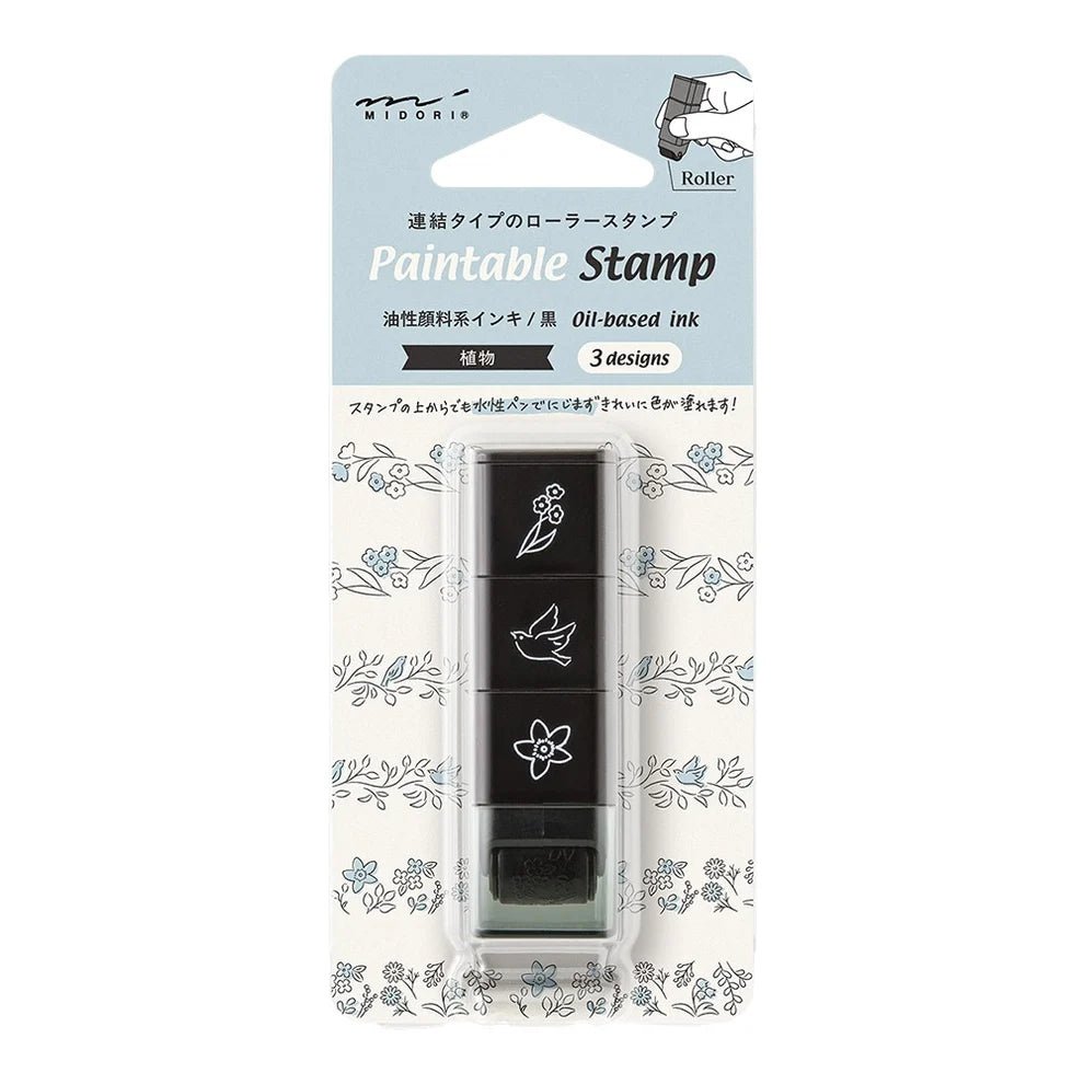 MIDORI | Tampon roller pré-encré | Plantes - Midori - millenotes