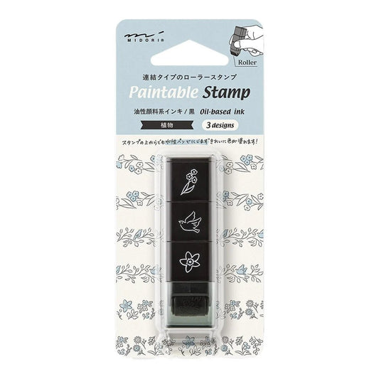 MIDORI | Tampon roller pré-encré | Plantes - Midori - millenotes