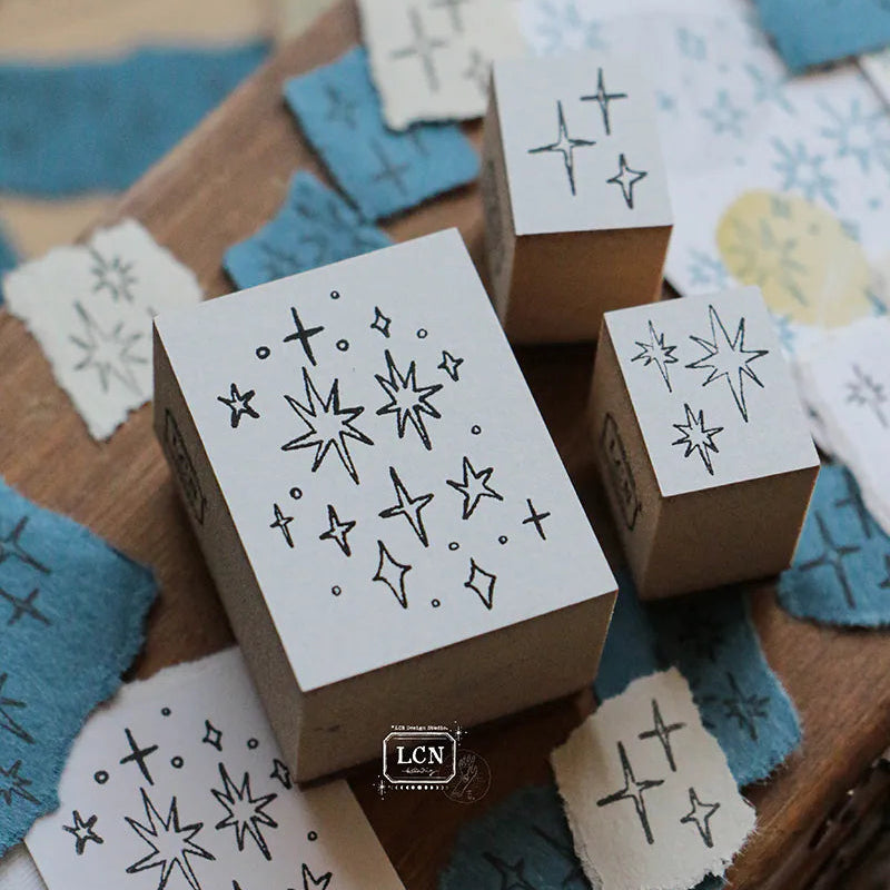 millenotes-LCN-design-studio-hand-drawn-stars-stamp-set-1