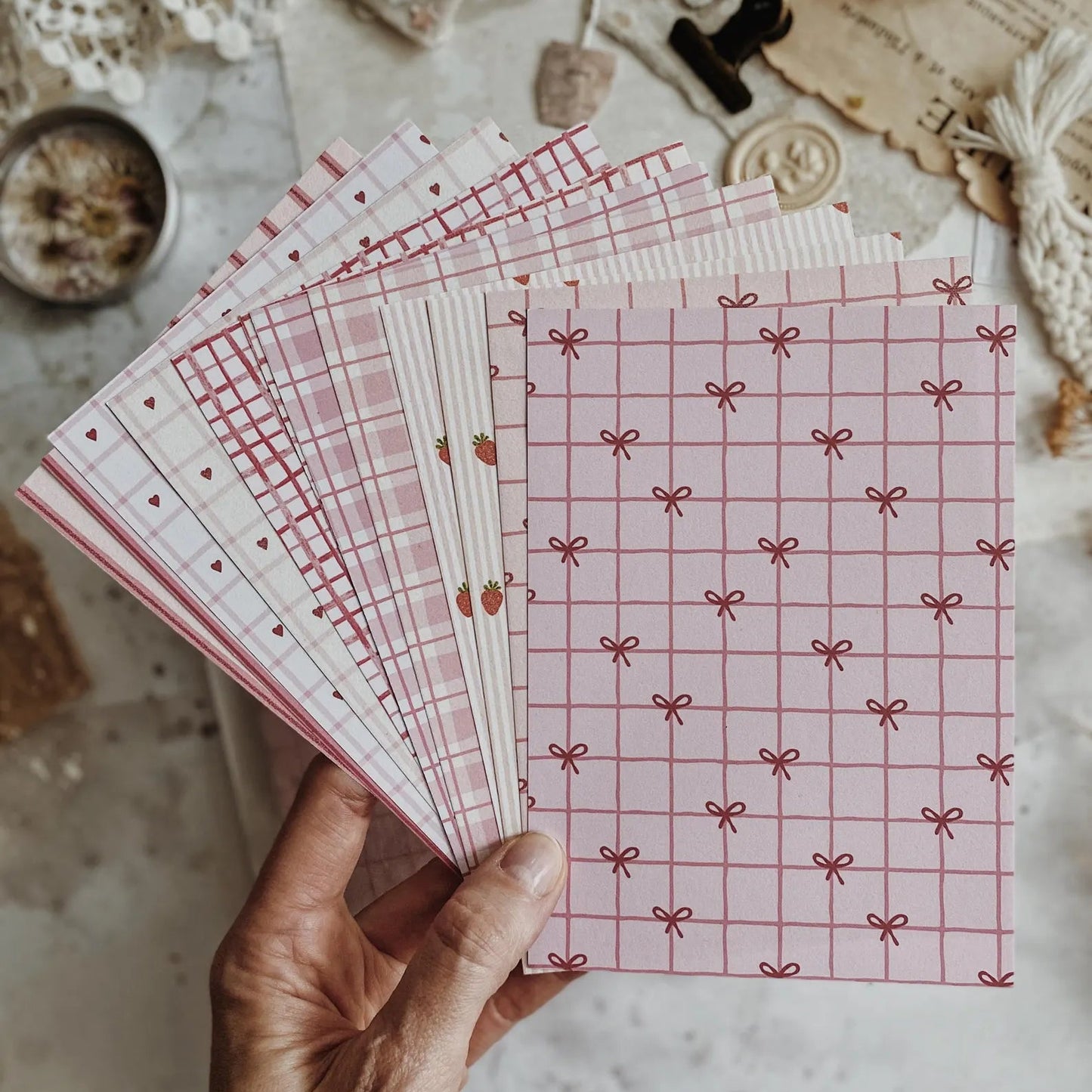 millenotes-albumlovehandmade-scrapbooking-paper-mix-pink-1