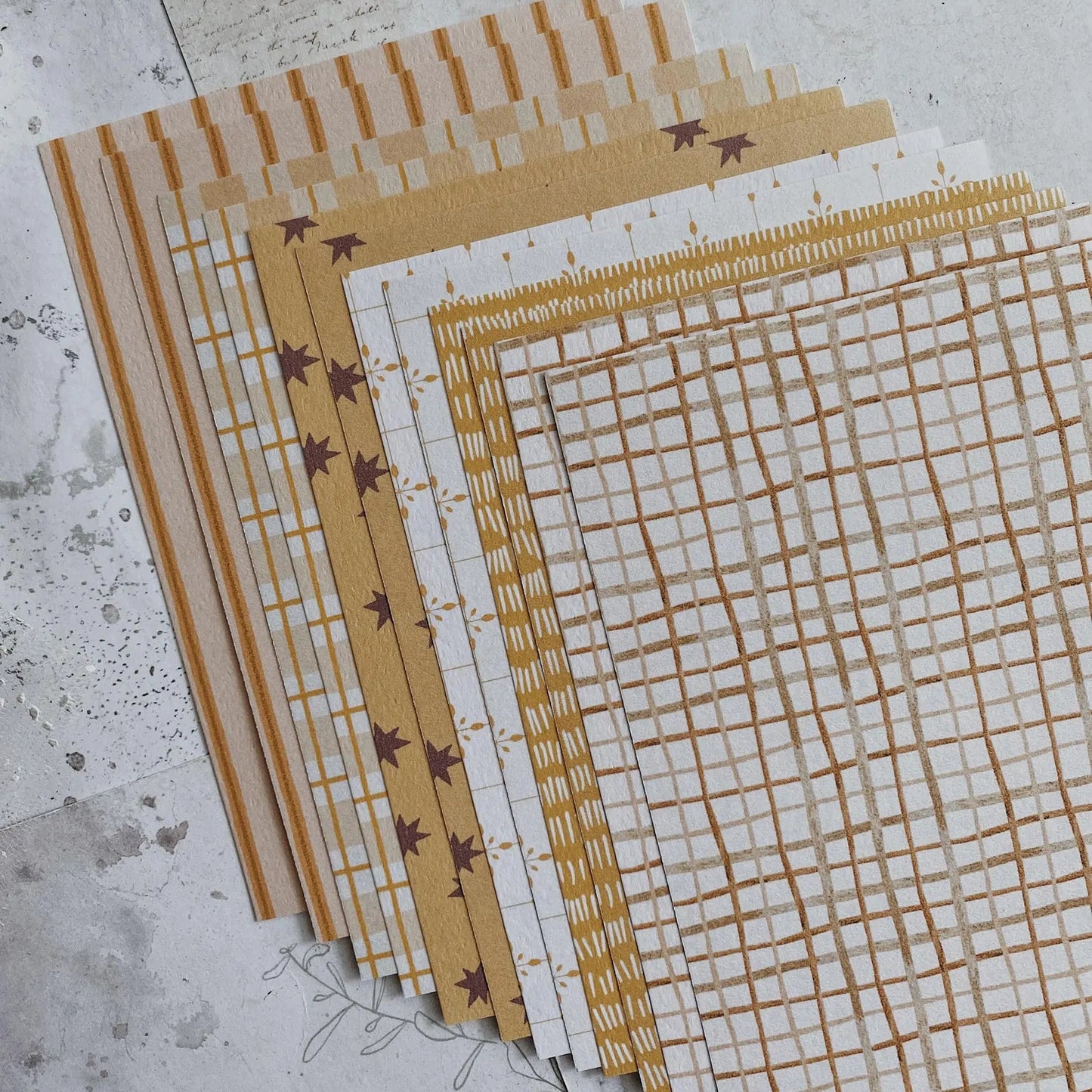 millenotes-albumlovehandmade-scrapbooking-paper-mix-yellow-3
