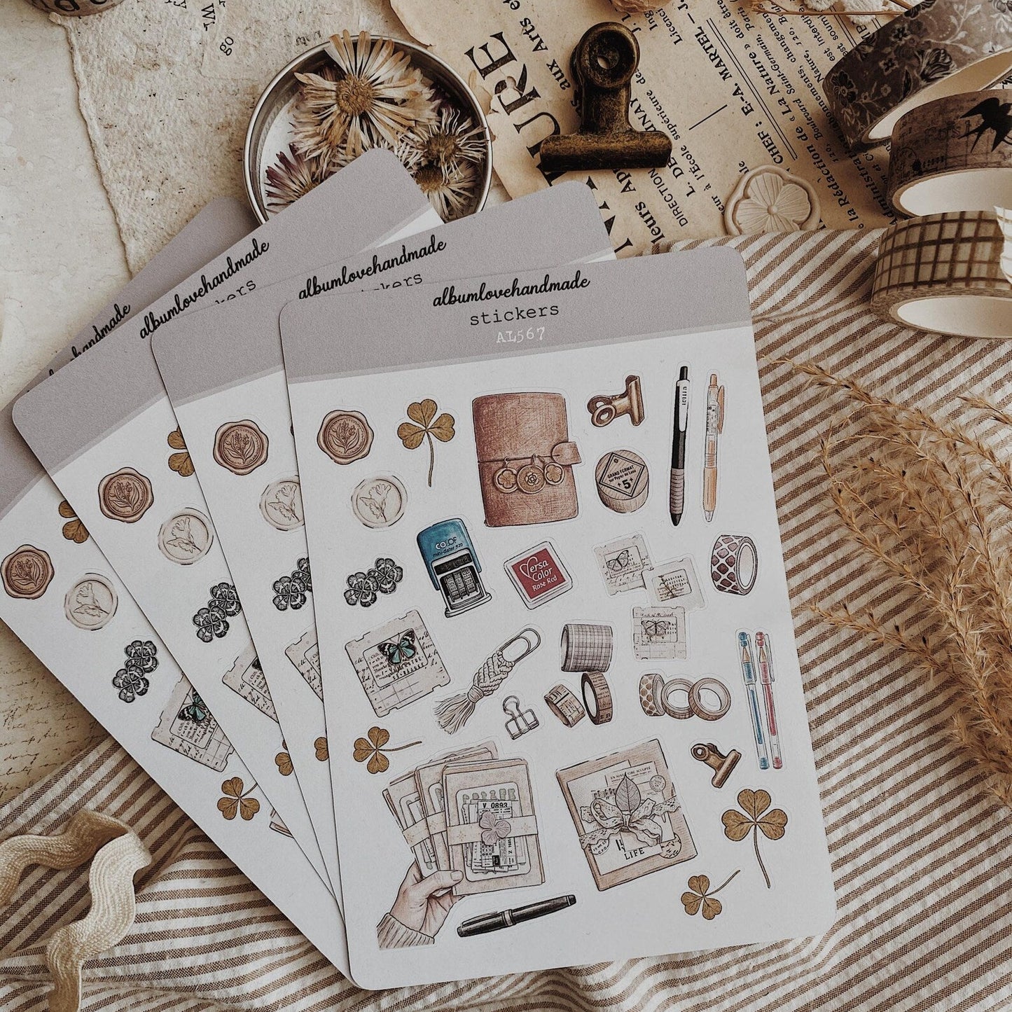 millenotes-albumlovehandmade-stickers-stationery-ALW567