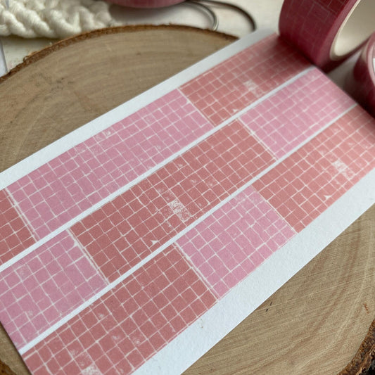 millenotes-albumlovehandmade-washi-tape-pink-grid-2