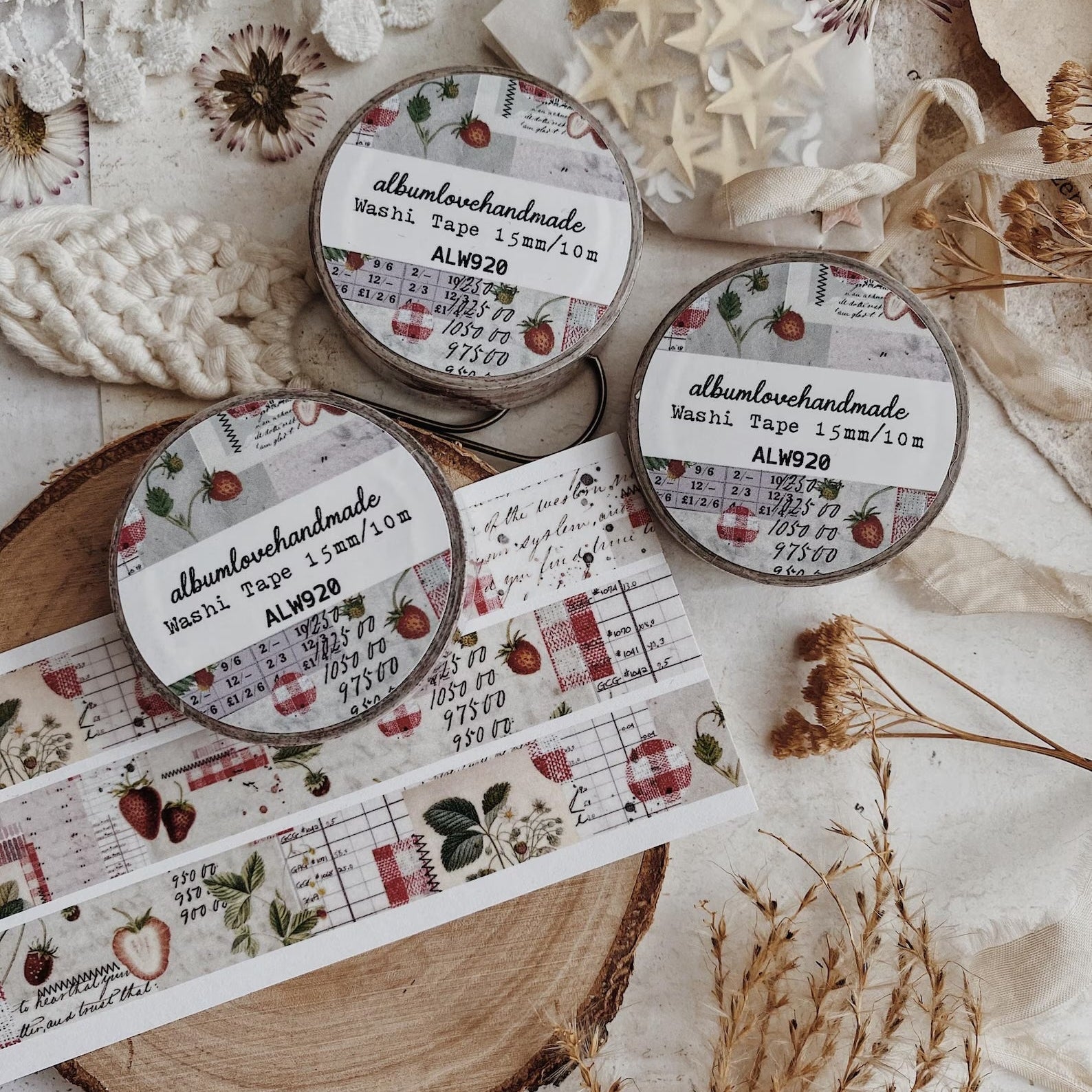 millenotes-albumlovehandmade-washi-tape-strawberry-1