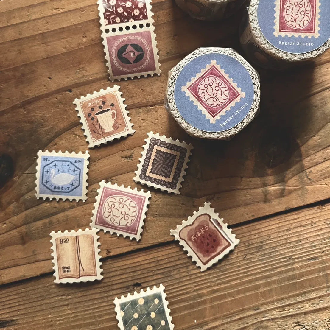 Masking tape stamps | Breezy Studio | The Scent