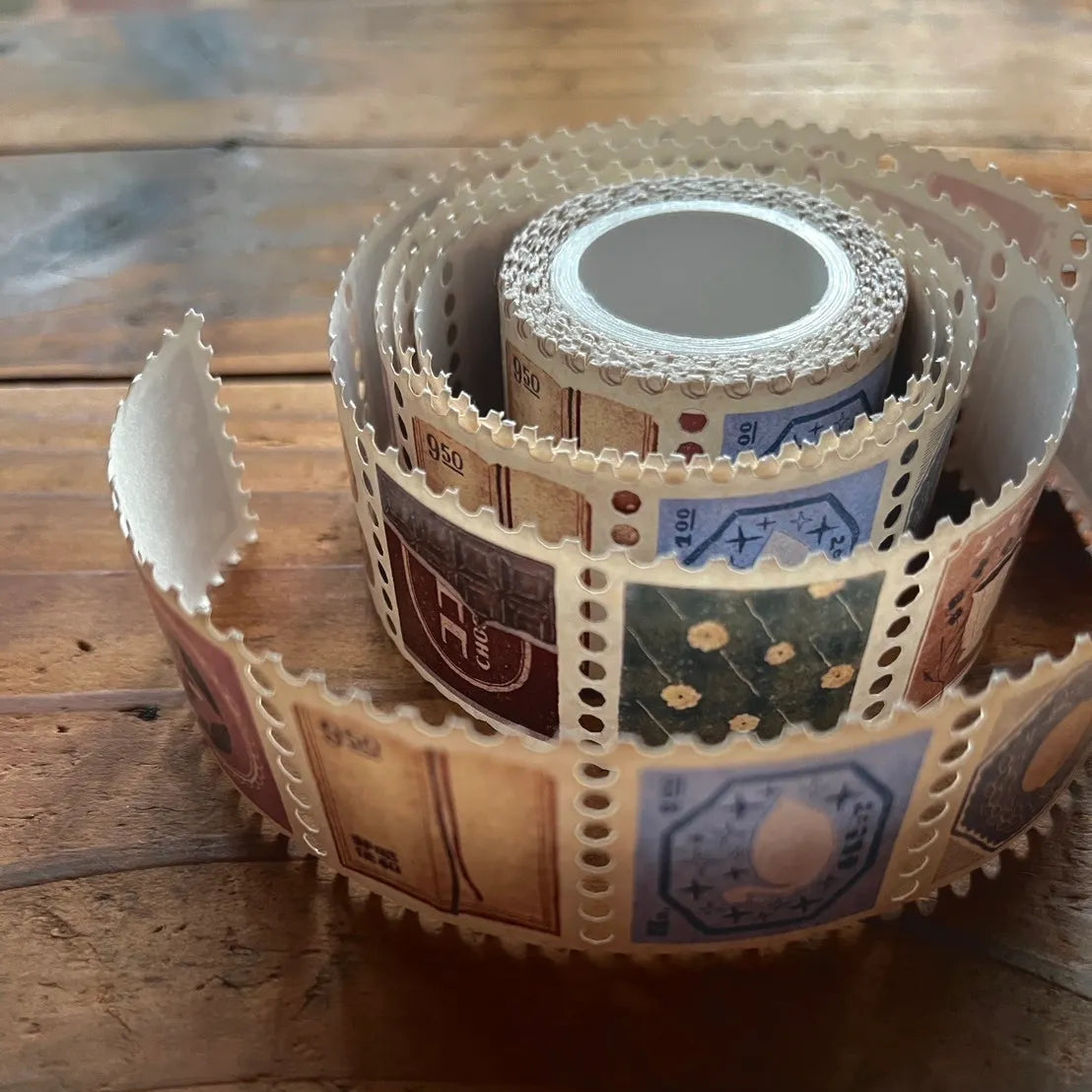 Masking tape stamps | Breezy Studio | The Scent