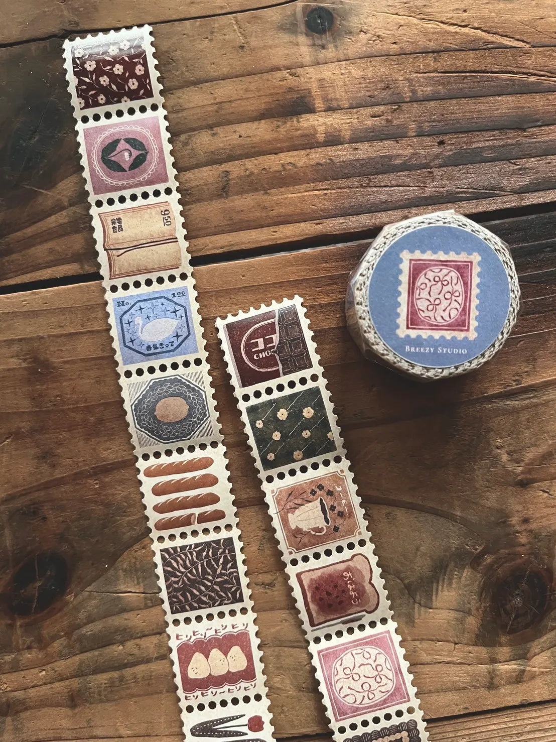 Masking tape stamps | Breezy Studio | The Scent