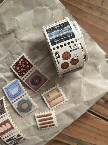 Masking tape stamps | Breezy Studio | The Scent