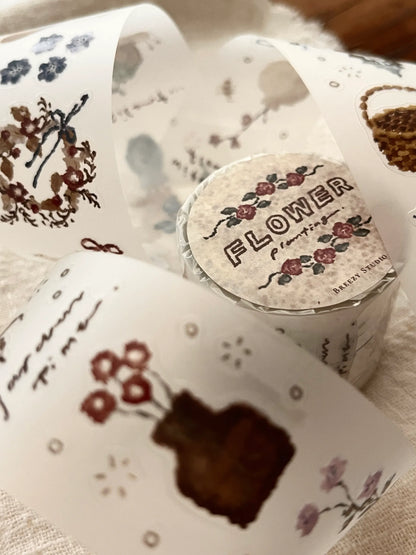 Kiss-cut PET tape | Breezy Studio | Flower Planting