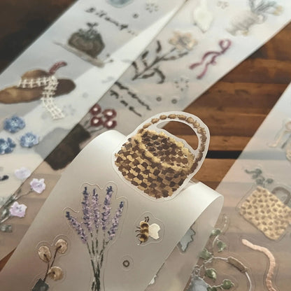 Kiss-cut PET tape | Breezy Studio | Flower Planting