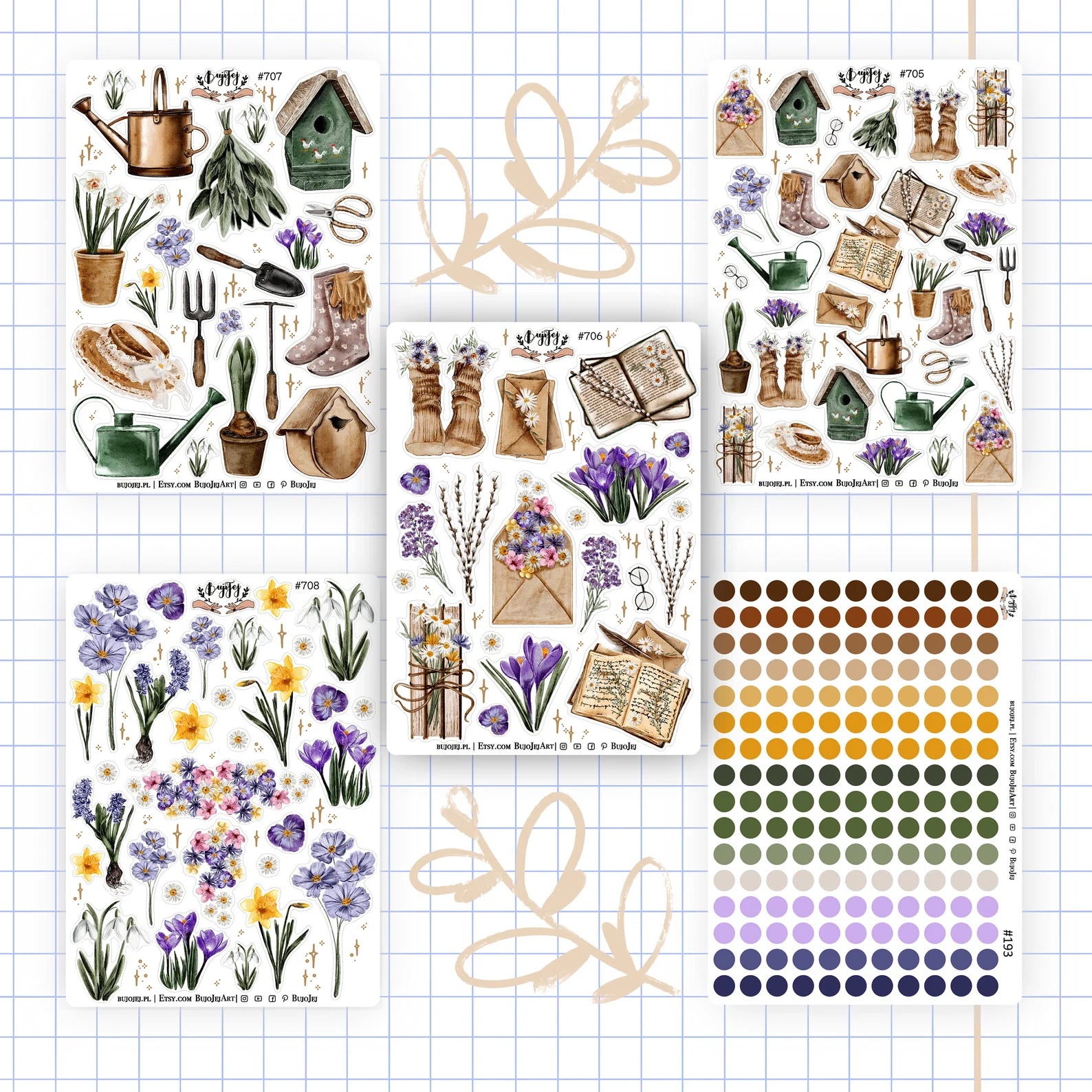 millenotes-bujojej-stickers-journaling-spring-garden-set-2