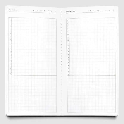 millenotes-cloth-paper-Travel-Notebook-A5-Slim-Daily-Agenda-Aspen-1