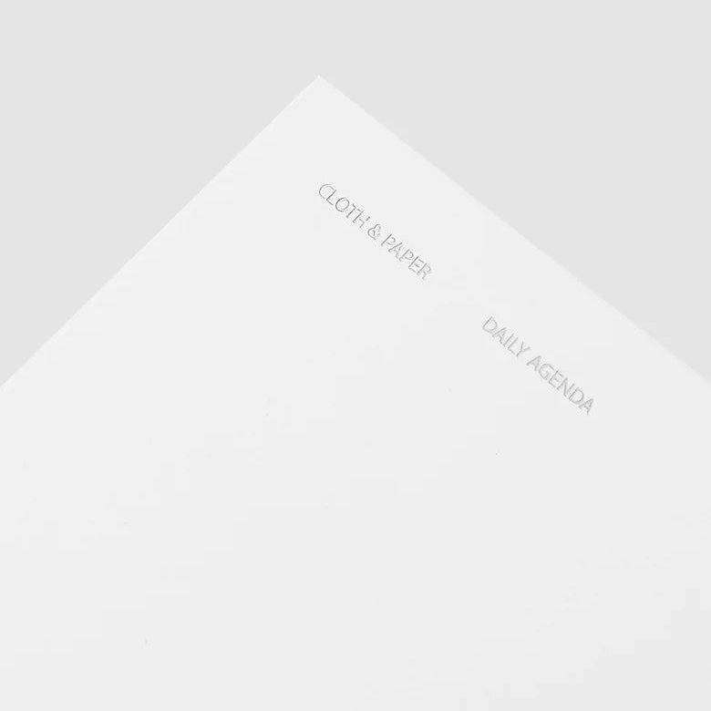 Cloth & Paper | Carnet Agenda quotidien | A5 Slim