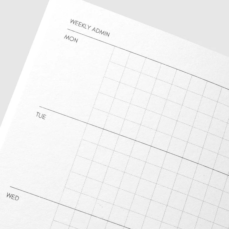 Cloth & Paper | Weekly Admin Planner | Pocket Plus