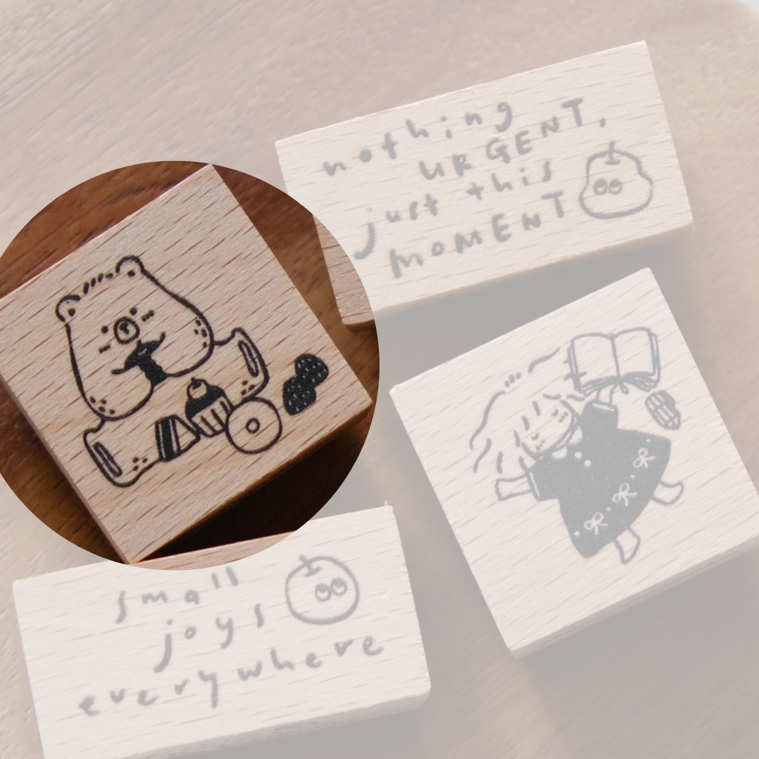 millenotes-eileen-tai-stamp-picnic-daydream-collection-bear