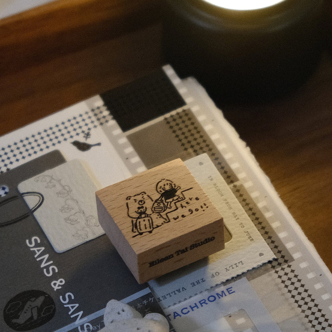 millenotes-eileen-tai-stamps-bear-_-girl-here-we-go