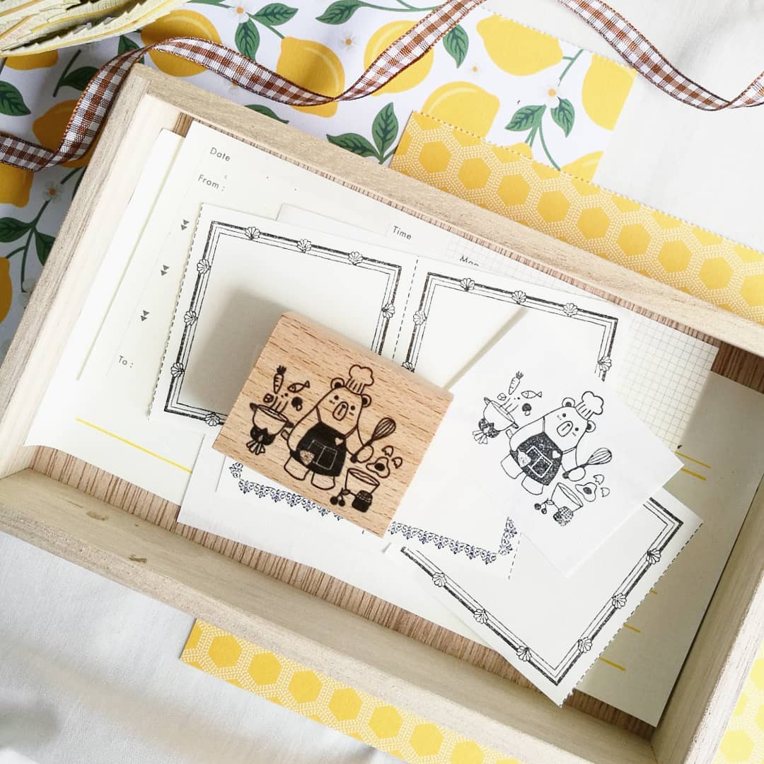 millenotes-eileen-tai-stamps-daily-bear-series-chef-bear