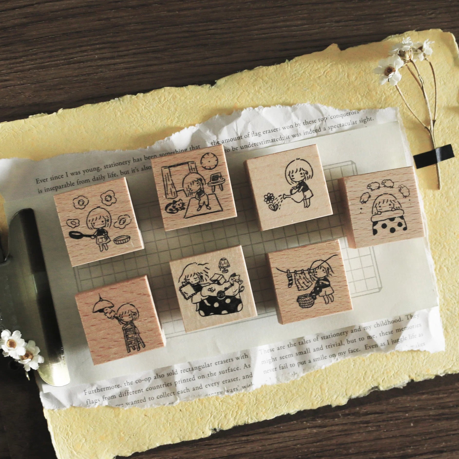 millenotes-eileen-tai-stamps-mini-girls-at-home-collection
