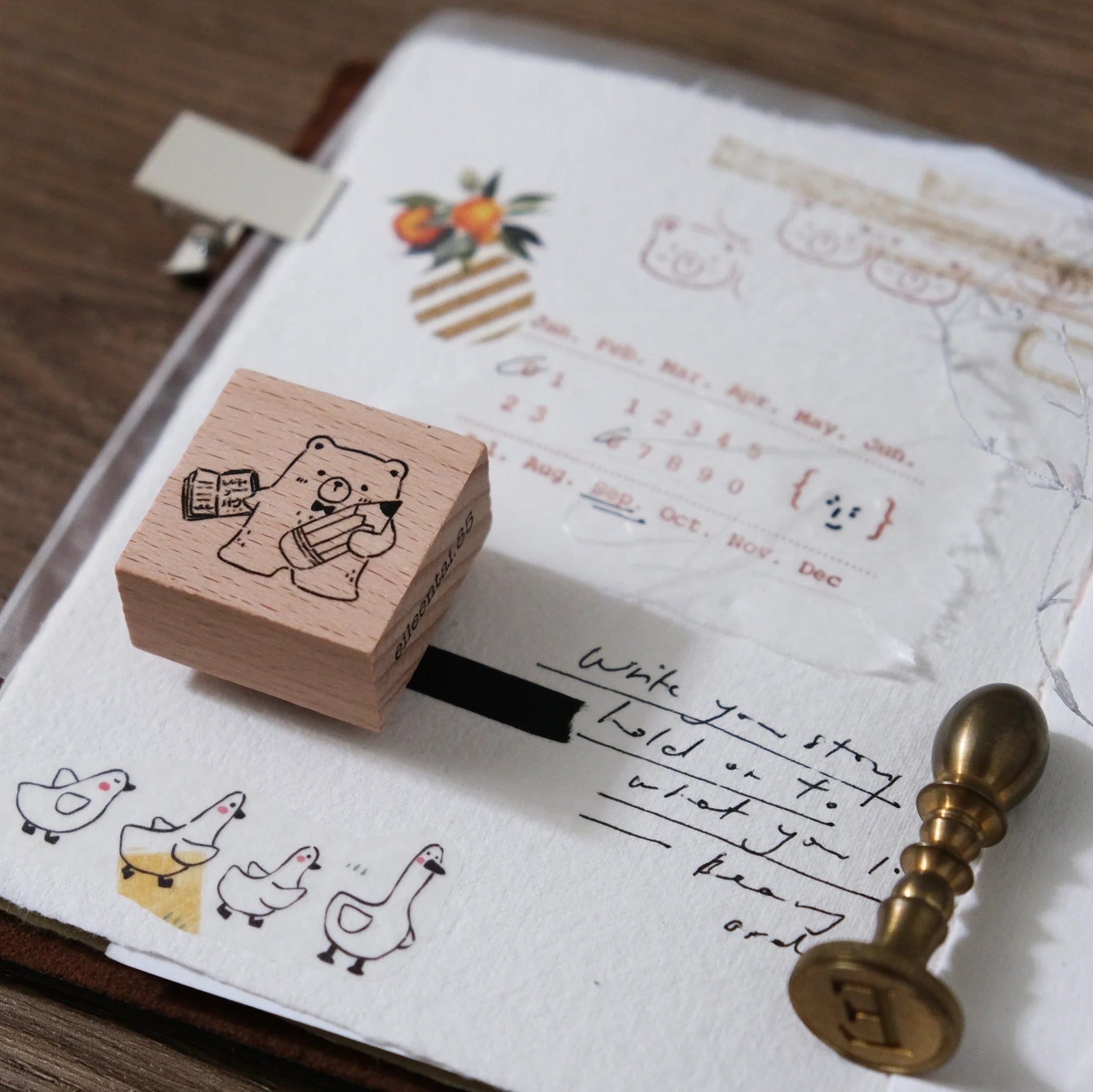 millenotes-eileen-tai-stamps-pencil-bear-2
