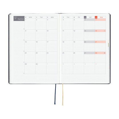 Agenda Hobonichi 2027 HON A5 | Slash (Navy)