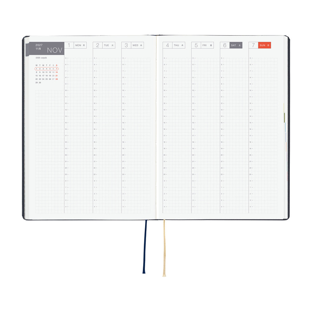 Agenda Hobonichi 2027 HON A5 | Slash (Navy)