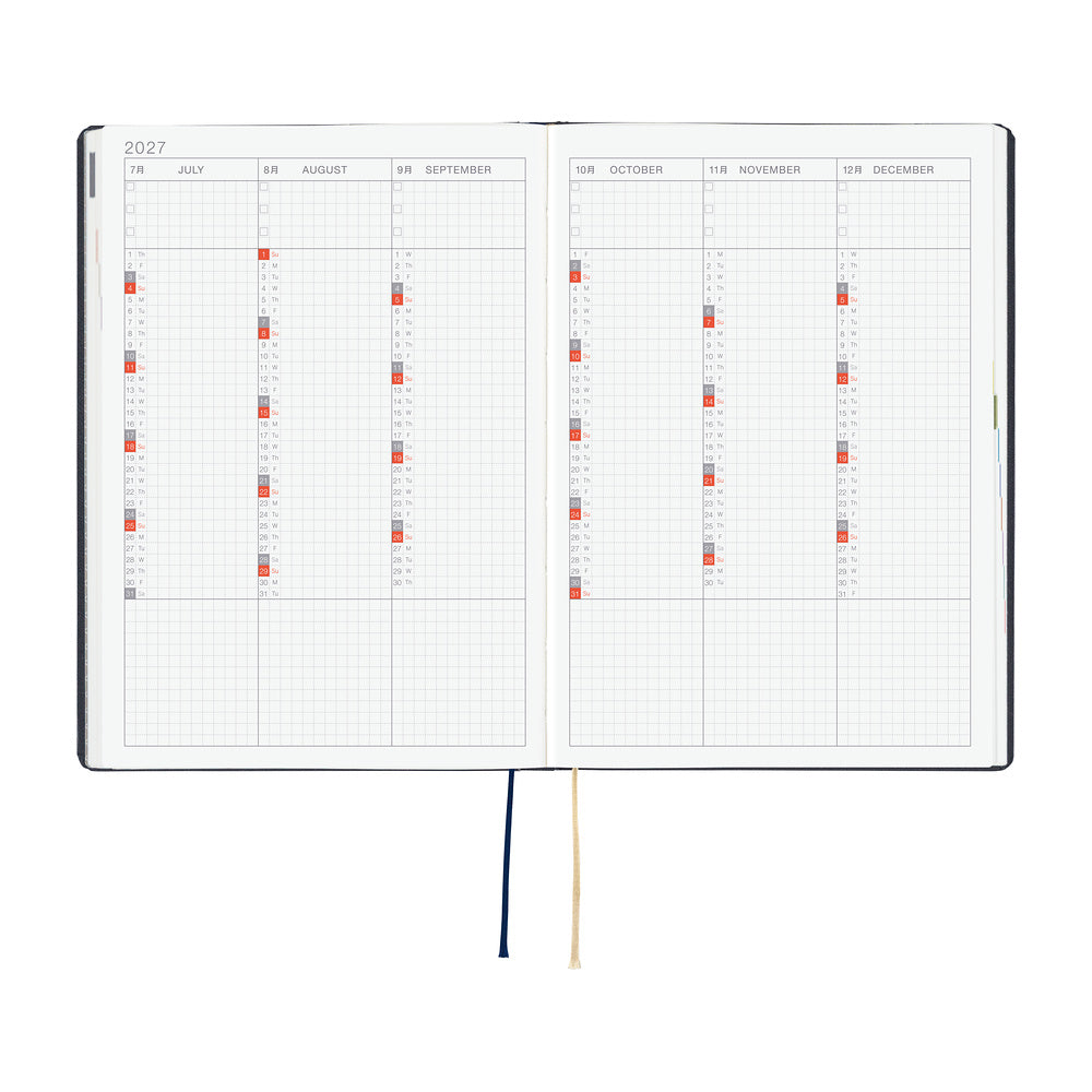 Agenda Hobonichi 2027 HON A5 | Slash (Navy)