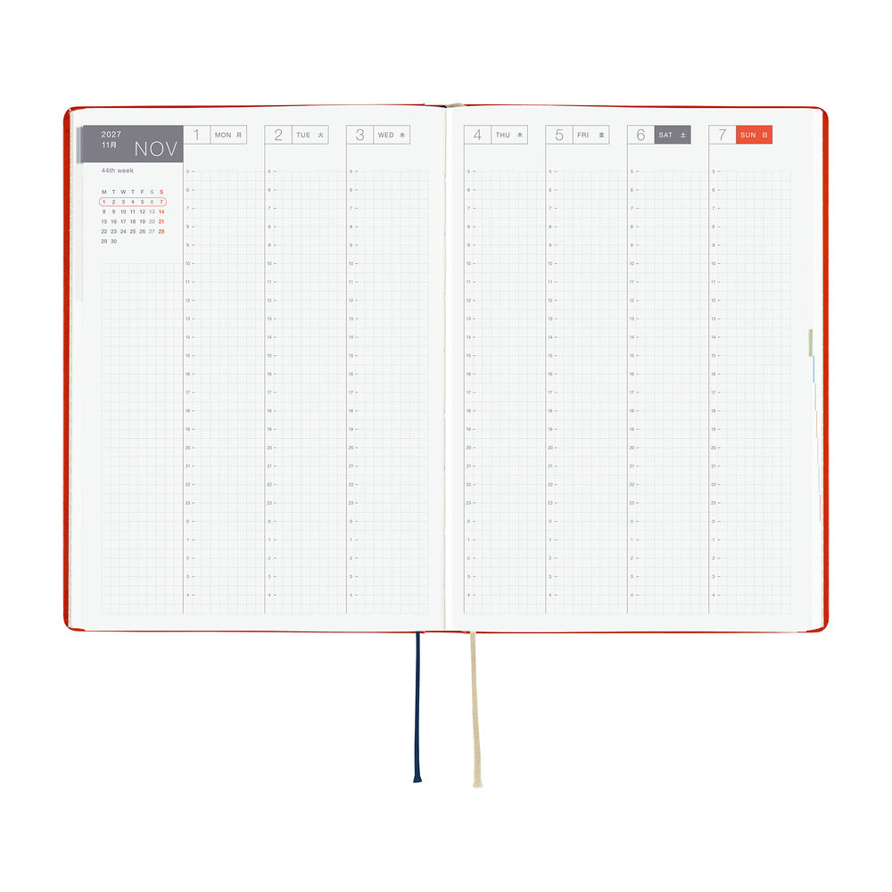 Agenda Hobonichi 2027 HON A5 | Yumi Kitagishi: White Cat and Rabbit’s Tea Room