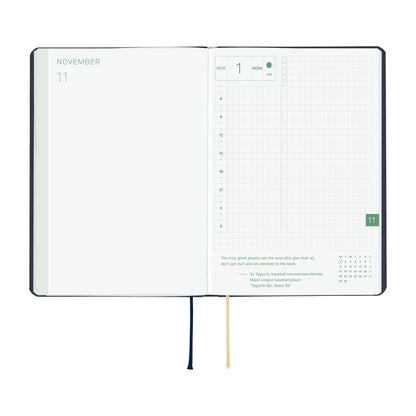 Agenda Hobonichi 2027 HON A6 | Slash (Navy)