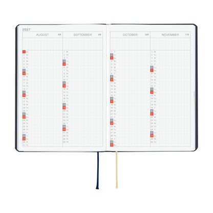 Agenda Hobonichi 2027 HON A6 | Slash (Navy)