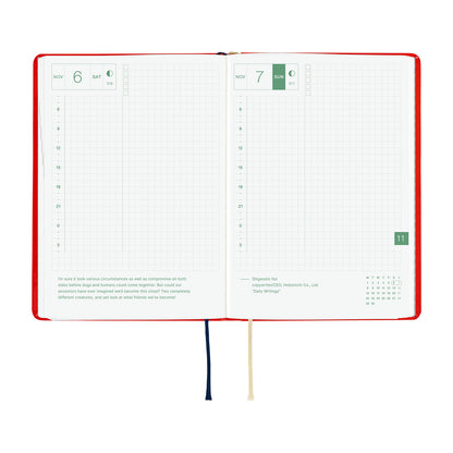 Agenda Hobonichi 2027 HON A6 | Yumi Kitagishi: White Cat and Rabbit’s Tea Room