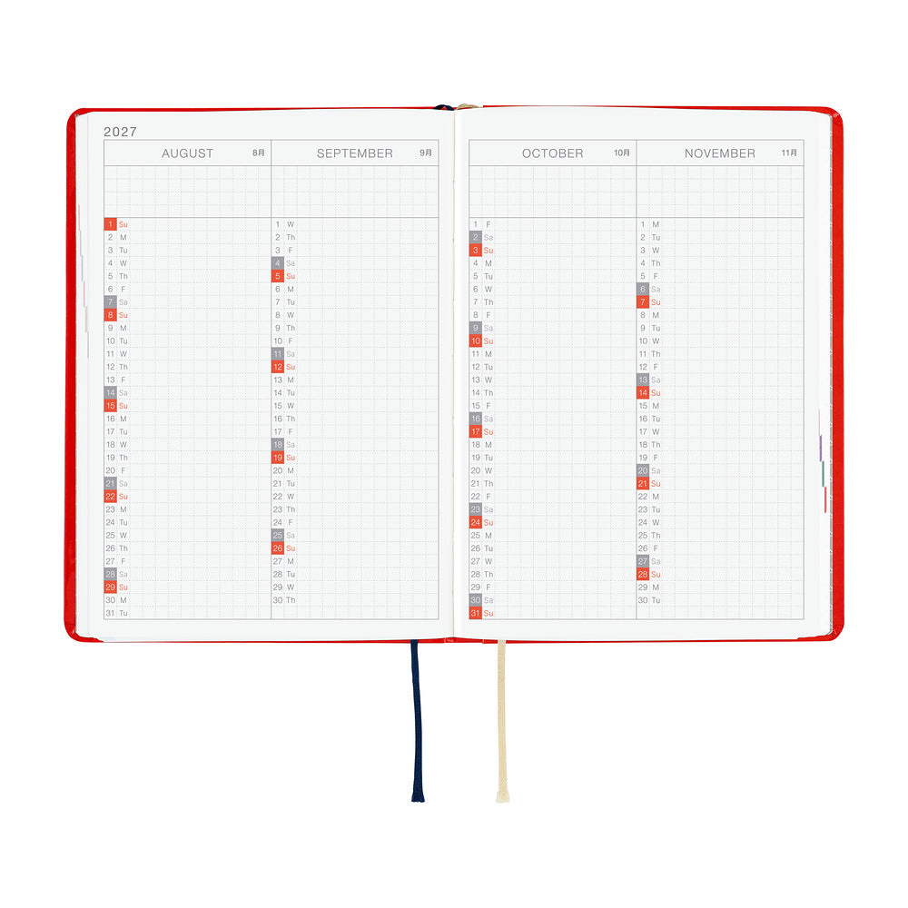 Agenda Hobonichi 2027 HON A6 | Yumi Kitagishi: White Cat and Rabbit’s Tea Room