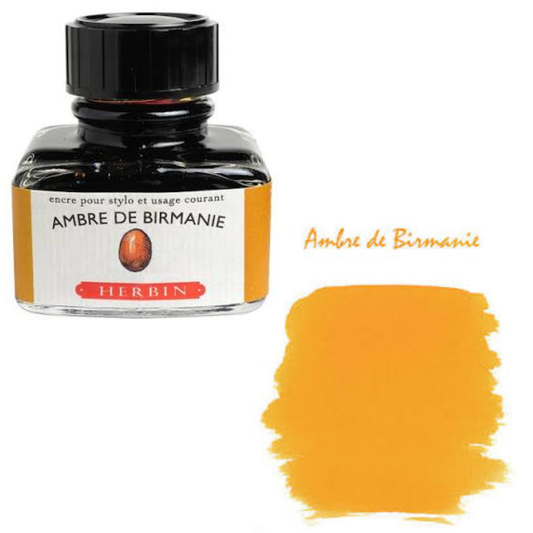 millenotes-jacques-herbin-fountain-pen-ink-atrament-30-ML-ambre-de-birmanie