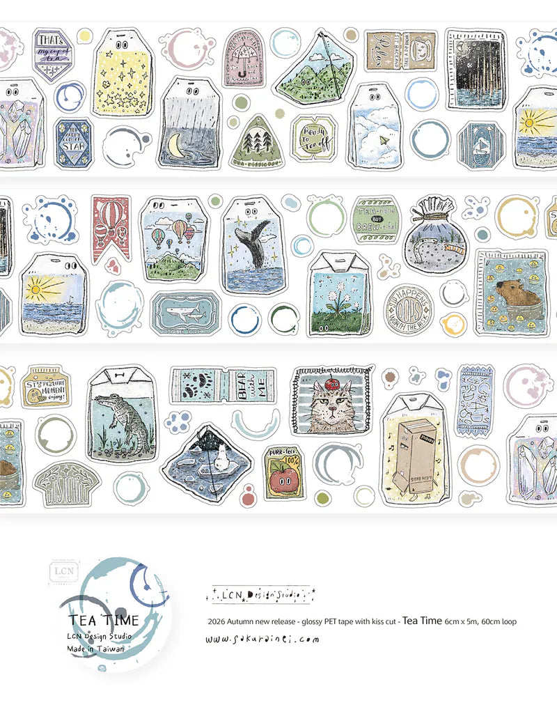 millenotes-lcn-design-studip-kiss-cut-PET-tape-tea-time-2